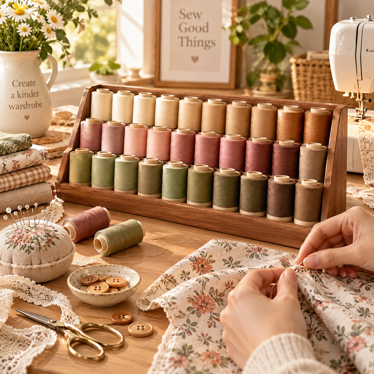 Premium Sewing Thread Collection - lifestyle scene