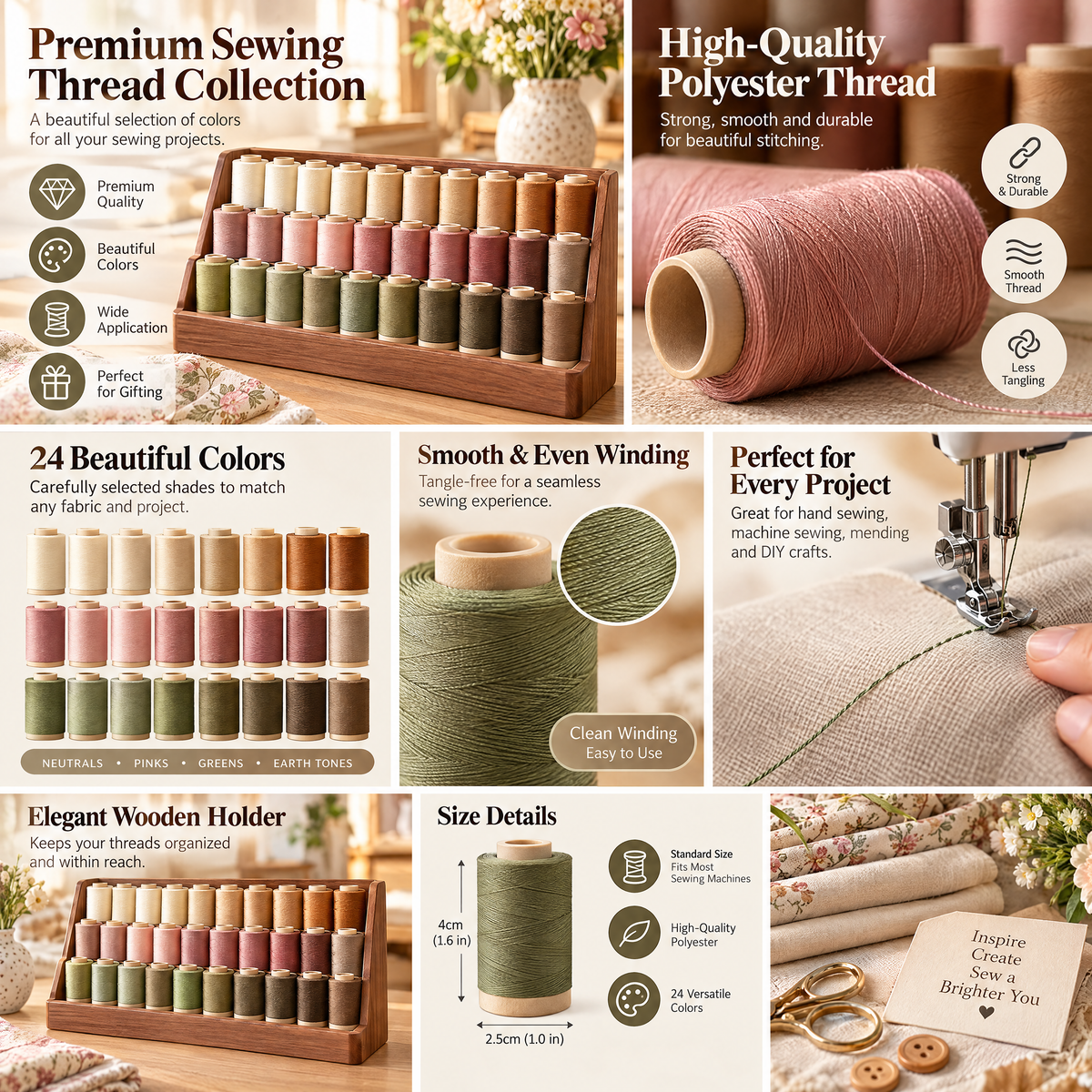 Premium Sewing Thread Collection - product details