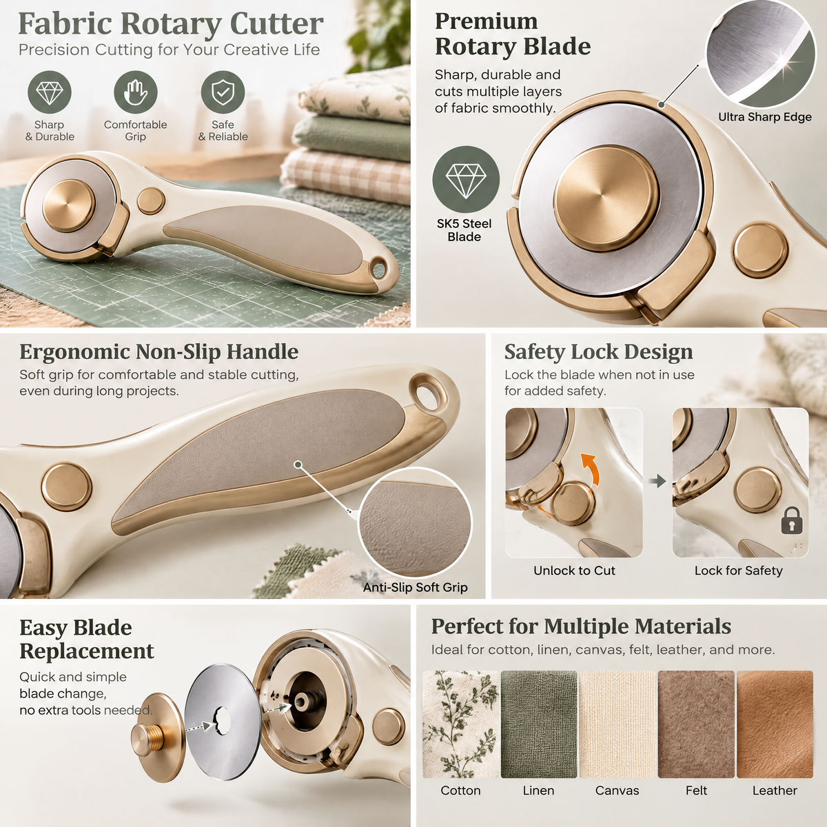Fabric Rotary Cutter - product details