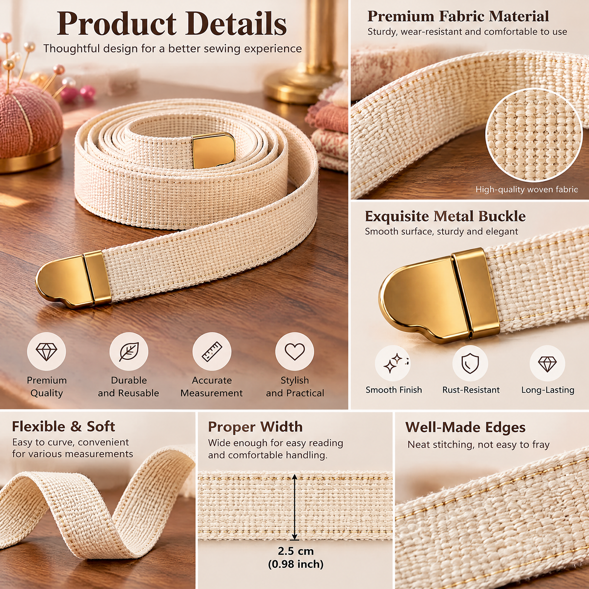 Fabric Measuring Tape Set - product details