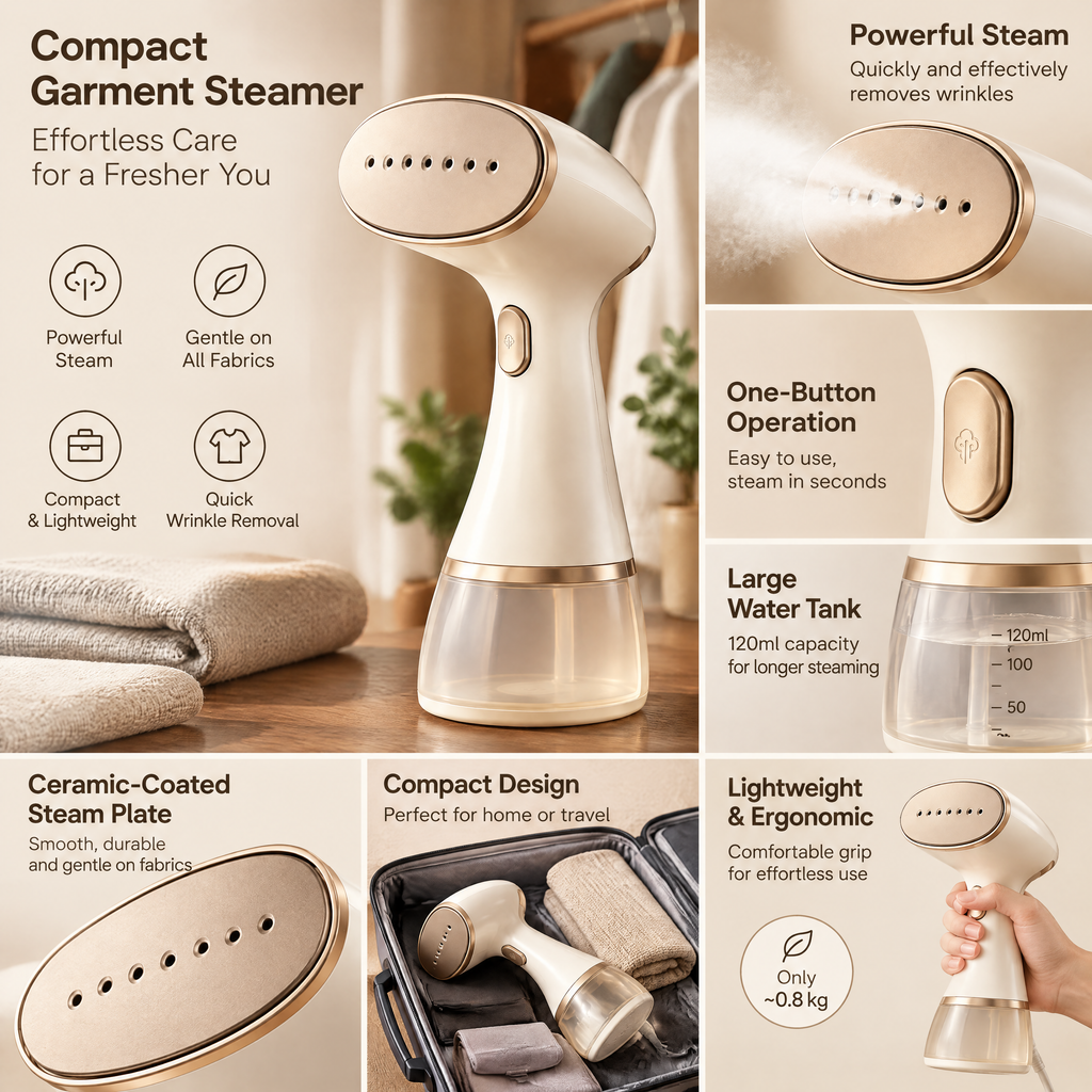 Compact Garment Steamer - product details