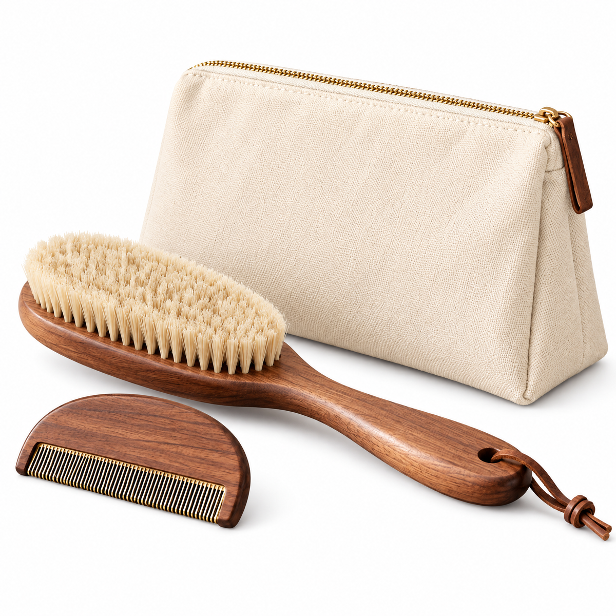 Fabric Lint Brush & Care Set - white background